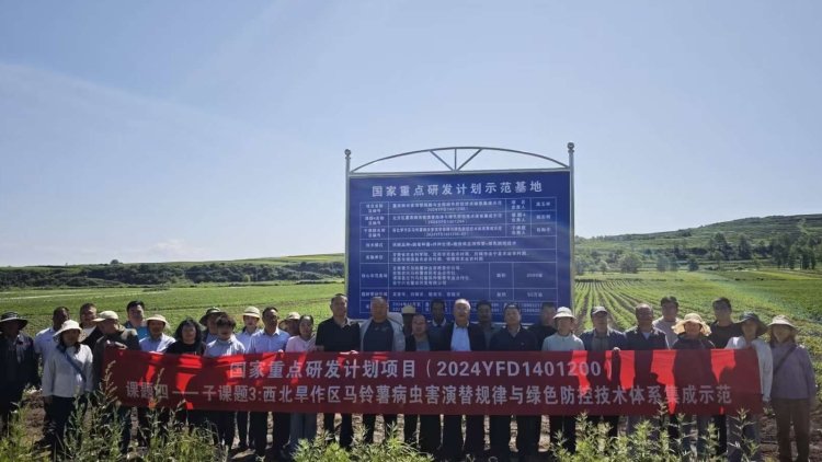 国家重点研发计划项目马铃薯病虫害绿色防控示范观摩会在定西召开